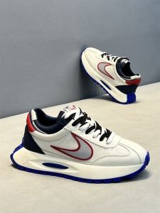 Mens Casual Breathable Canvas Uppers Increased Thick Bottom Splicing Color Sports Leisure Dad Shoes Spring 2024 Fashion