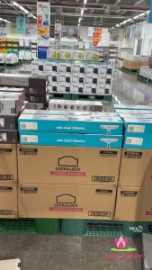 Cây Lau Nhà Dạng Xịt Nước LocknLock ETM461 Trắng Phối Màu 2 Bông Lau Hàng Chính Hãng