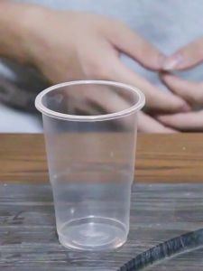 50pcs Disposable plastic cups transparent tea cups with high temperature resistant household thickened water cups