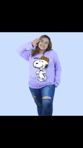Baju Jumbo 6XL 5XL Snopi Topi 4XL 3XL XXL XL L Kaos Wanita Big Size