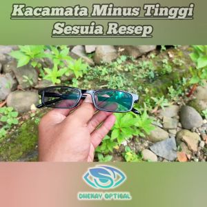 JTDUNANT 3012KP - Kacamata Bluecromik Photocromik Pria Model Kotak Kecil Ukuran Minus Tinggi Sesuai Resep -8 -7 -6 -5 -4 -3 -2 -1 Kualitas Jernih