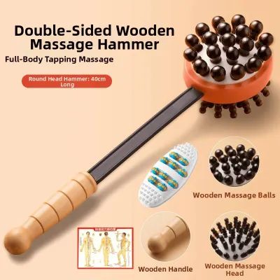 CHELINI | Full Body Massaging Hammer Manual Wooden Health Tapping
