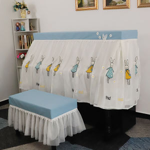 Luxurious European Style Full Cover Piano Dust Cover Cloth Artistic Lace Fabric High End Piano Cover by Roanoni Country of Origin China