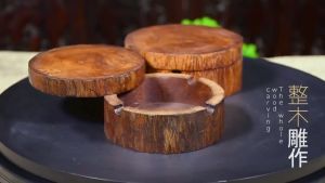 ตลับไม้กลม ตลับไม้ใส่ของ กล่องไม้ กล่องไม้วินเทจ กล่องใส่เครื่องประดับ กล่องจิ๋ว ของขวัญ ของขึ้นบ้านใหม่ ของชําร่วย