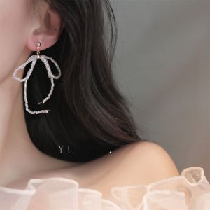 Cool Summer Butterfly Knot Tassel Beaded Holiday Style Earrings Mosquito Coil Tray Clasps Fresh Fairy Elegant Fashion Jewelry