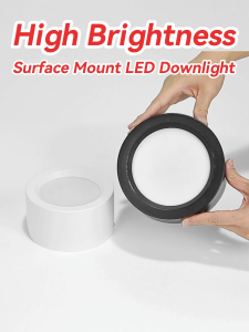 CANMEIJIA LED Downlight 3 Color 5/10/15/20/25/30W Surface Mounted Pin Light LED for Ceiling Indoor for Living Room Bedroom Ceiling Lamp