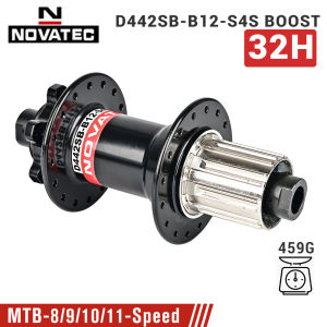 Nanlio | Novatec D041SB D042SB MTB Hubs Front Rear Steel Freehub Cassette 28/32/36H HG SX NX 8-12 Speed 6 Bolt Disc QR 9x100 10x135mm