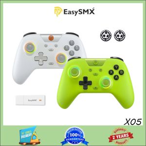 EasySMX-X05 Bluetooth Command không dây PC/điện thoại/Switch/đội tương thích Tay cầm chơi game đèn RGB hiệu ứng Hall