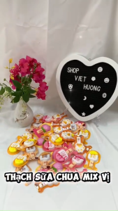 Thạch sữa chua phô mai 3D mix nhiều vị trái cây thạch chân mèo thạch que kem - Hiệu CHUNYAYUAN