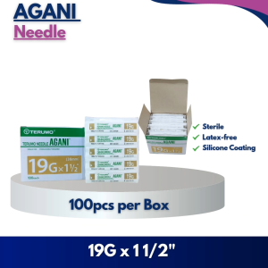 Terumo Agani I Sterile Single-Use and Disposable 19G x 1 1/2" (100pcs Per Box)