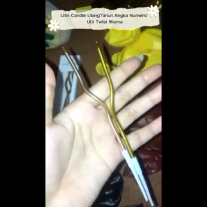 ( 1 PACK ) LILIN ULANG TAHUN ANGKA ULIR TWIST WARNA WARNI DEKORASI KUE ACARA PESTA
