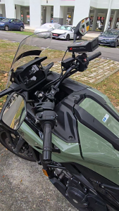 T2P Motorcycle Mirror Extension Crossbar Bar | Adjustable Aluminum Alloy Accessory Bracket