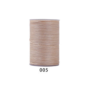 High Strength Wear Resistant 0.45MM round Wax Thread Leather Craft Rope Art Hand Sewing Thread One Roll 60 Meters