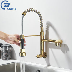 POIQIHY Pull Down Golden Kitchen Faucet: A Comprehensive Guide