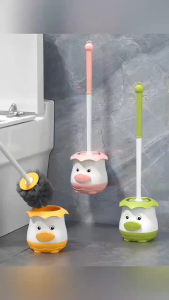 ชุดแปรงขัดห้องน้ำ แปรงทำความสะอาดห้องน้ำ แปรงขนนุ่ม แปรงทำความสะอาดห้องน้ำมุม ด้ามยาว ไม่มีเศษไม้ แปรงทำความสะอาดห้องน้ำพร้อมฐาน