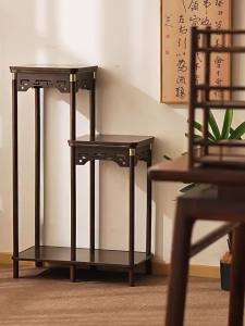 Kongrouv | New Chinese Style Solid Wood Flower Stand