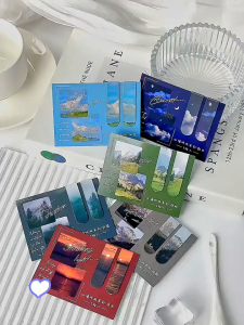 10 PCS Magnetic Bookmark Bookfold Starry Bookmark Stationery Gift Bookbinder