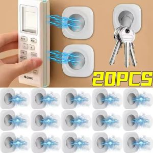 【Swan Home】20pcs Strong Magnetic Hooks Remote Control Magnet Holder Office Wall-mounted Keys Anti-Lost Hanging Hook Home Organizer Supply