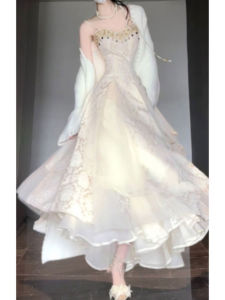 CHANGTONG | High-end Autumn Fashion Set - Strapless Dress & Cardigan