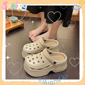 LKShoes พร้อมส่ง รองเท้าหัวโตส้นหนา ยางนิ่มใส่สบาย น้ำหนักเบา มี 5 สีให้เลือกตำน้า แมทช์ลุคไหนก็น่ารัก พื้นกันลื่น สามารถใส่แบบรัดส้นก็ได้ คือดีย์