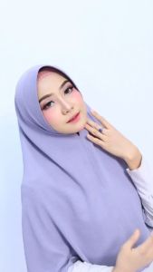 Bergo Instan Crincle Air Flow Ped Maryam L Polos: Desain Ergonomis & Kualitas Tinggi