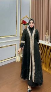 COD Lestari Dress Ceruty Babydol Brokat Gamis Wanita Terbaru 2024 Dress Kondangan Dewasa Mewah Viral