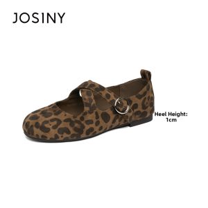 Josiny | Ballet Style Red Mary Janes Flats Soft Bottom Shoes