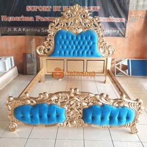 DIPAN BARONG KAYU JATI FINISHING MEWAH SANDARAN TEMPAT TIDUR UKIR MEWAH SUPER MODERN KLASIK SULTAN DEKORASI RUAG INTERIOR MURAH TATANING FURNITURE JEPARA