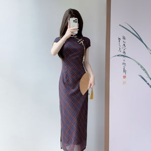 Retro Chinese Style Cheongsam Dress Summer