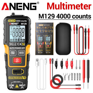 ANENG | ANENG M129 Digital Multimeter 4000 Counts AC/DC Voltage and Resistance Measurement Lithium Battery Direct Charge Electrical Tool