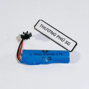 Pin sạc Lithium ion 14500 3.7V - 500mAh dùng cho các thiết bị điện tử dân dụng...