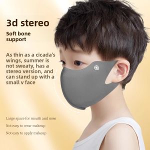 MONLEYTA | Sun Protection Ice Silk Face Mask For Children Breathable Thin 3D Stereoscopic Design Boys And Girls Can Wear Ages 3 To 15