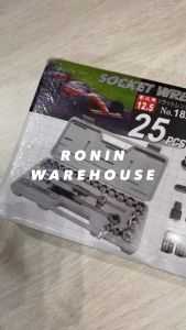 MIWARI Kunci Sock Set 25 Pcs Socket Wrench Shock Mobil Toolkit Motor