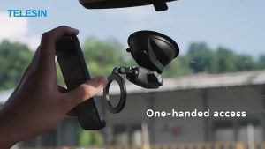 TELESIN Magsafe Foldable Smartphone Car Suction Cup Mount for Android and iOS Devices P3-SUS-02