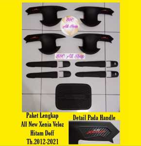 Paket Cover Handle Outer Plus Tutup Bensin All New Xenia Veloz Hitam Doff 2012-2021