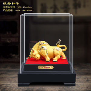 Đồ Trang Trí Nhà Bằng Nhựa Hợp Kim Vàng Bò Trang Trí Văn Phòng Phẩm Phòng Khách Đồ Trang Trí Nhà Sáng Tạo Cá Nhân Quà Tặng Mở Cửa