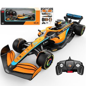RASTAR Licensed McLaren MCL36 F1 1:18 Scale 2.4GHz Remote Control Racing Car with DIY Body Stickers