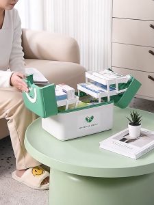 Hộp Đựng Gia Đình Y Tế Phân Loại Cỡ Lớn 3 Tầng Bung 2 Bên Siêu Tiện Dụng TomHouseVN