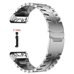 QuickFit 22 26mm Titanium Strap For Garmin Fenix 8 51mm 7 7X 6 6X Pro Stainless Steel Band For Garmin Fenix3 5 5X Plus Bracelet