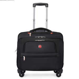 Swiss Army 18-Inch Oxford Cloth Handheld Boarding Bag Mens Business Travel Pullman Wheel Universal Wheel Luggage Carry-On Bag