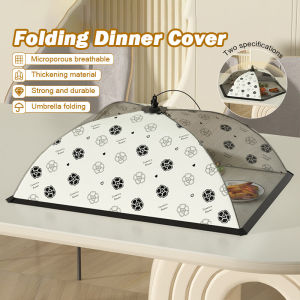 Foldable Lace Food Cover Tudung Saji Breathable Collapsible Pop Up Dish Cover Portable Mesh Cover Dining Table Cover Anti-flies Food Cover 可折叠菜罩