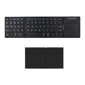 AJIUYU | Wireless Bluetooth Foldable Mini Keyboard With Touchpad For Phone iPad Tablet Laptop Folding Keyboard for Android iOS Windows