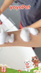 yoyopet : Dry Shampoo โฟมอาบน้ำแห้ง กลิ่น Lychee แชมพูหมาแมว กลิ่นหอม ขนนุ่ม สะอาดและดับกลิ่น เลียขนได้ ปลอดภัย 300ml