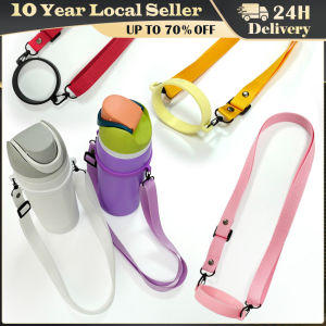 Silicone Water Sling Strap Portable Carrier Handle Outdoor Hiking Camping Travel Bottle Shoulder Strap For 30oz/40oz Cup Water Bottle Handle with Adjustable Shoulder Strap Water Bottle Holder Hands Free Water Bottle Carrier
