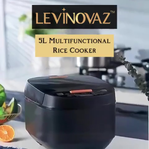 Soleil Chef 5L Versatile Rice Cooker with Steam Warm and One-Touch Control - 1 Year Warranty