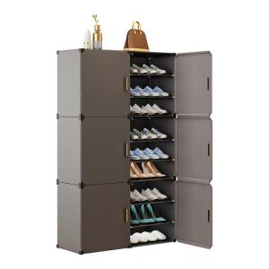 Simple Plastic Shoe Cabinet Indoor Multi-layer Shoes Storage Rack Easy Assembly Home Entrance Hallway Stairwell Shoe Organizer