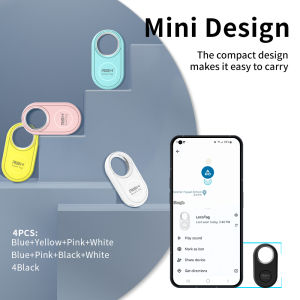 RSH 4PCS Security Trackers for Samsung Finder Work with Android Googles Find Hub Wallet Car Anti-loss Tag Alerts Fast Locator