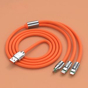 120W Super Fast Charger 3 in 1 USB C Cable Multi Port Charging Adapter for IPhone Android Huawei Phone Tablet Laptop