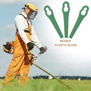 100pcs Plastic Cutter Blades for Electric Cordless Grass Trimmer Strimmer Replacement Blades Garden Tool Durable Sharp