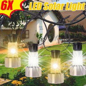 🔥Nóng🔥6 cái bằng thép không gỉ Mới Đèn LED năng lượng mặt trời Dây buộc cáp đèn chiếu sân vườn lan can ánh sáng chống mưa ngoài trời sân vườn cảm biến độ sáng tự động đèn ngủ hồ bơi hàng rào Đèn trang trí